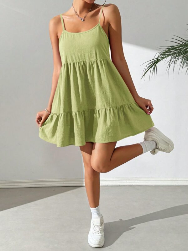 Vestido Casual Sin Espalda con Tirantes Finos - Image 90