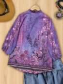 Camisa de Estilo Boho con Estampado Floral Vintage