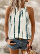 Top de Verano a Rayas con Cuello Halter