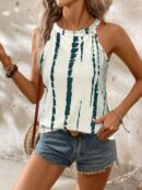 Top de Verano a Rayas con Cuello Halter