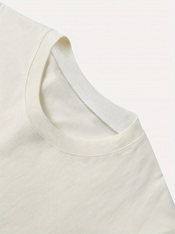 Camiseta Casual con Estampado de Limones y Cuello Redondo - Image 8