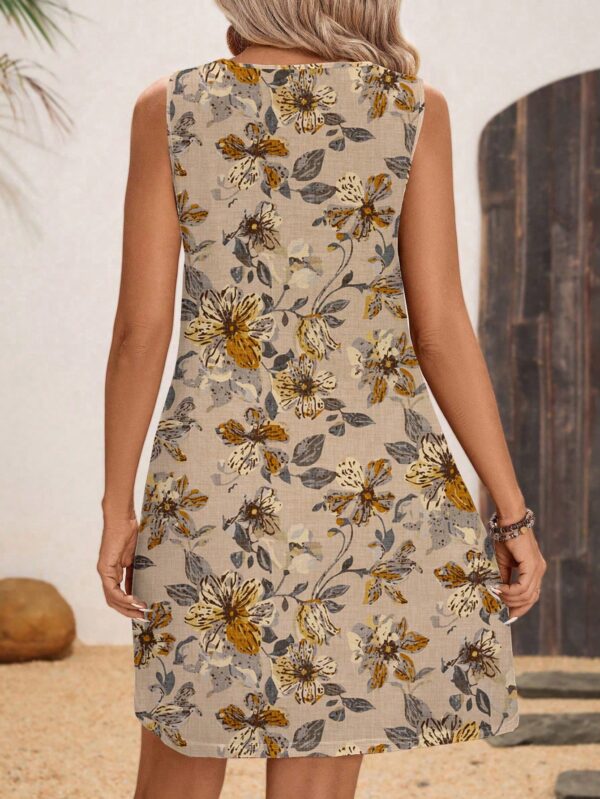 Vestido Bodycon sin Mangas con Estampado de Moda - Image 23