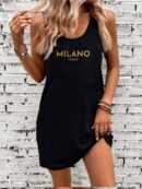 Vestido de Verano Casual con Estampado Milanes