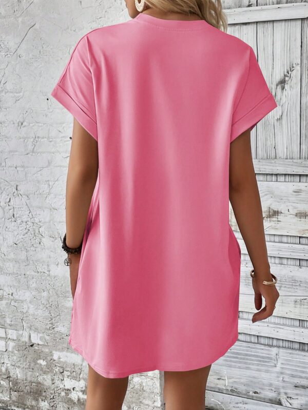 Vestido Casual Manga Murciélago con Bolsillo Oculto - Image 101