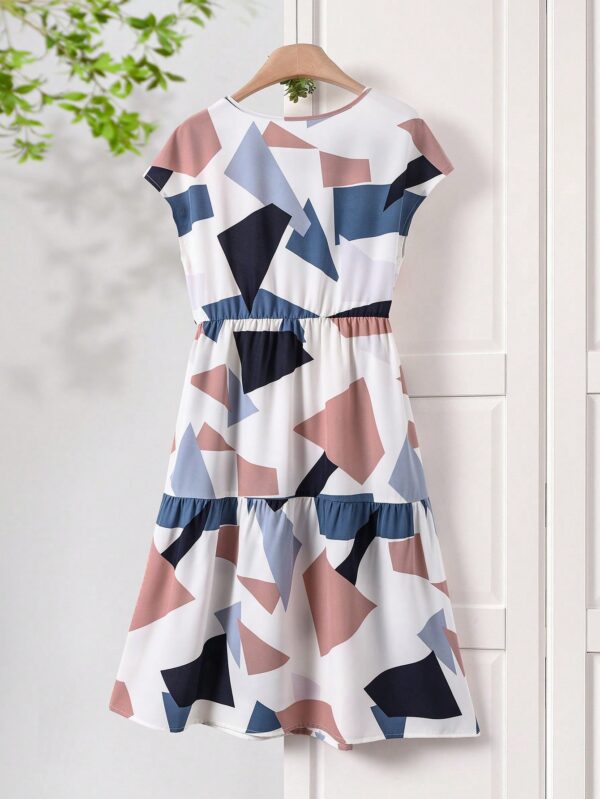 Vestido Casual Estampado Geométrico de Verano - Image 33