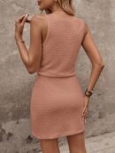 Vestido Corto Casual 2 en 1 con Cinturón