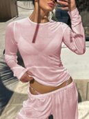 Remera Y2K Ajustada Transparente de Manga Larga