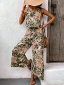 Set Veraniego Boho para Mujer: Top sin Mangas y Pantalón Ancho