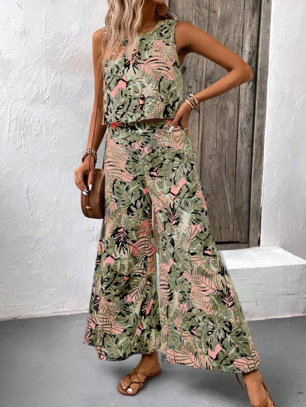 Set Veraniego Boho para Mujer: Top sin Mangas y Pantalón Ancho - Image 29