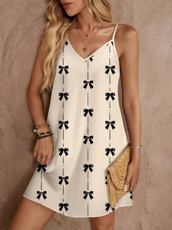 Vestido Mini Casual con Estampado Floral y Tirantes Espaguetis - Image 38