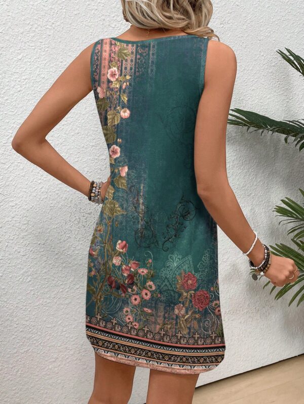 Vestido Bodycon sin Mangas con Estampado de Moda - Image 71