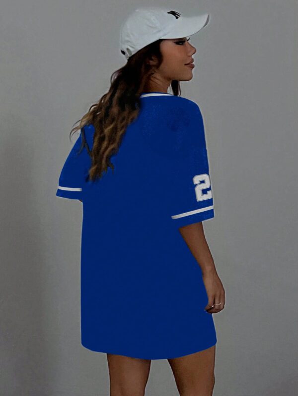 Vestido Casual de Verano con Escote en V y Estampado de Letras y Números - Image 38
