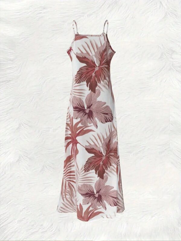 Vestido Casual Estampado Botánico sin Mangas - Image 17