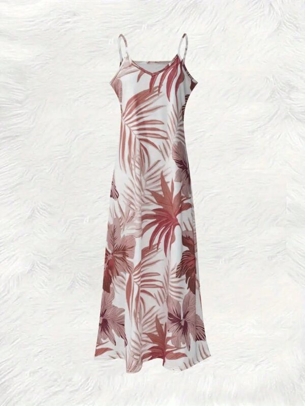 Vestido Casual Estampado Botánico sin Mangas - Image 19