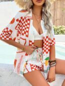 Conjunto Veraniego Bohemio de Blusa y Shorts con Estampado Floral