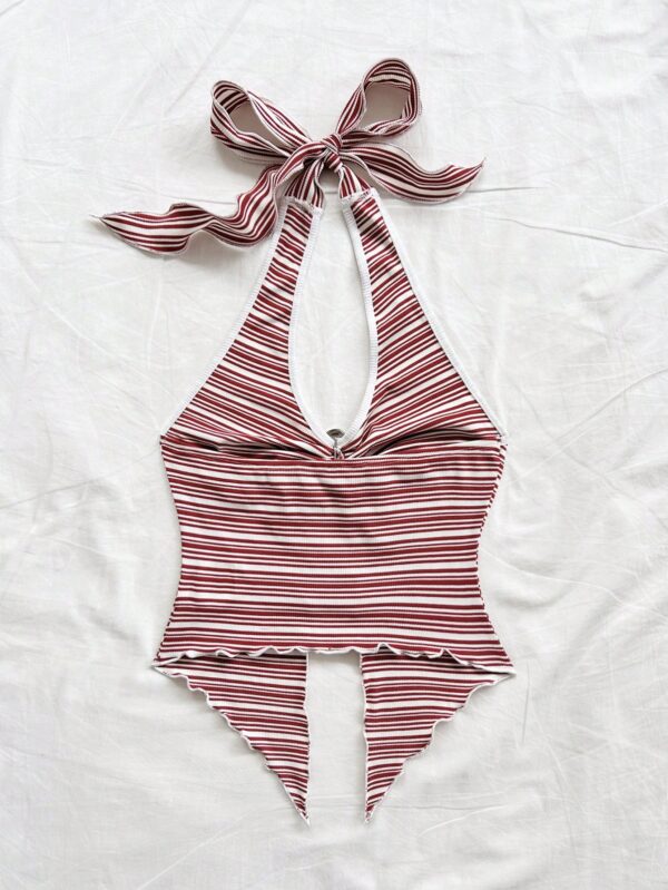 Camisola Negro Elegante con Hebilla Metálica y Dobladillo Asimétrico - Image 73