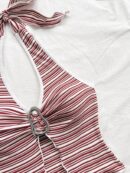 Camisola Negro Elegante con Hebilla Metálica y Dobladillo Asimétrico