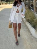Conjunto Casual Minimalista de 2 Piezas para Mujer