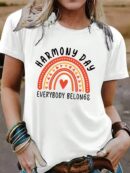 Remera Gráfica Mujer 'Todos Pertenecemos' 100% Poliéster
