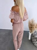 Mono Casual de Mujer con Manga Corta y Hombros Descubiertos