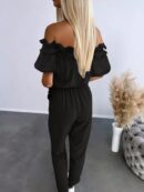 Mono Casual de Mujer con Manga Corta y Hombros Descubiertos
