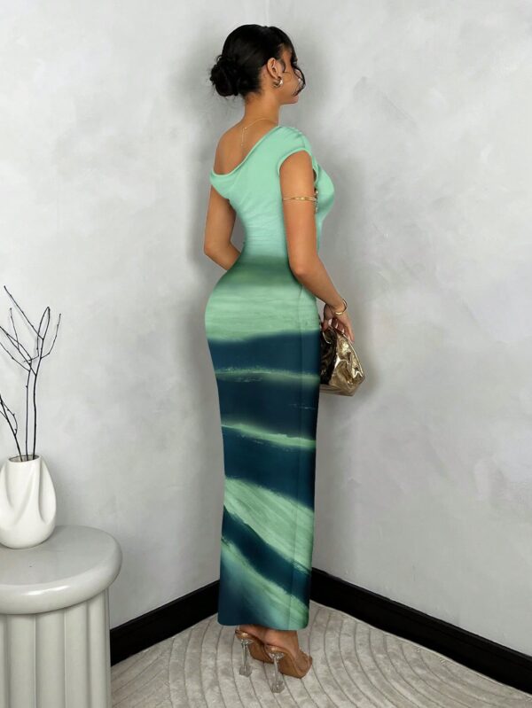 Vestido Largo Asimétrico Elegante Ajustado - Image 27