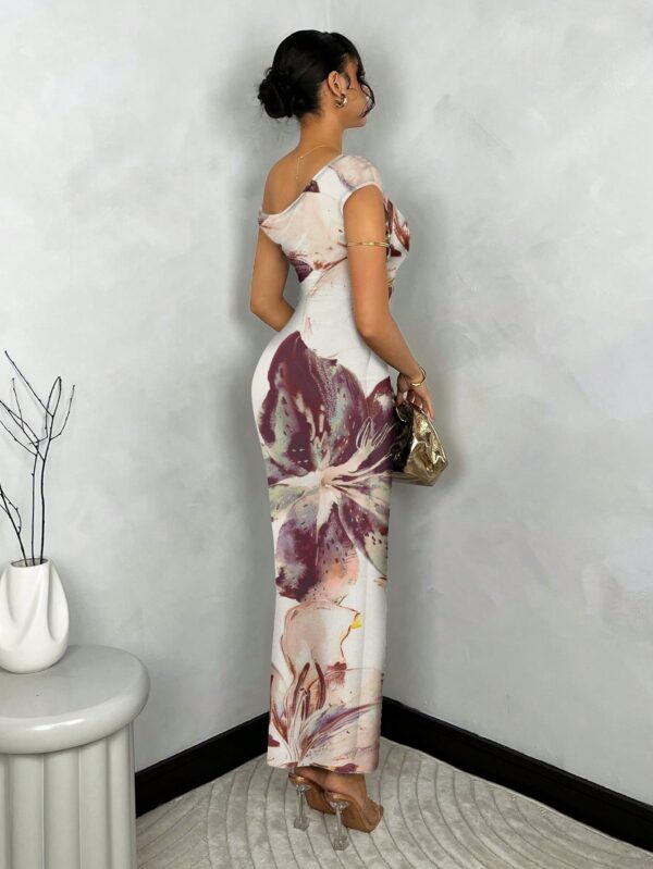 Vestido Largo Asimétrico Elegante Ajustado - Image 16