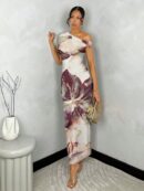 Vestido Largo Asimétrico Elegante Ajustado