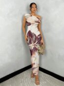 Vestido Largo Asimétrico Elegante Ajustado