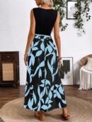 Vestido Estampado de Verano con Cinturón y Detalle de Volantes