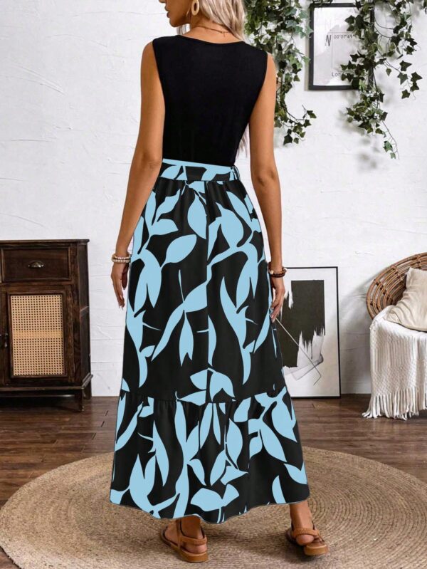 Vestido Estampado de Verano con Cinturón y Detalle de Volantes - Image 18