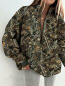 Buzo Cuello Alto con Medio Cierre y Capucha - Estilo Casual
