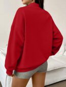 Buzo Cuello Alto con Medio Cierre y Capucha - Estilo Casual