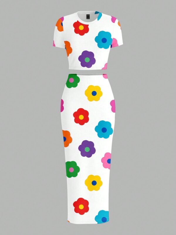Set de Top y Falda Larga Estampado Floral Casual - Image 28