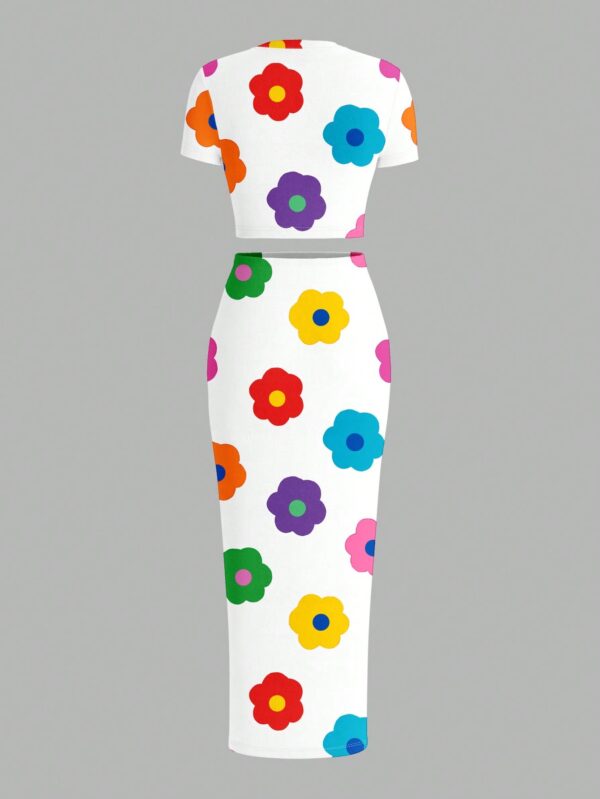 Set de Top y Falda Larga Estampado Floral Casual - Image 25