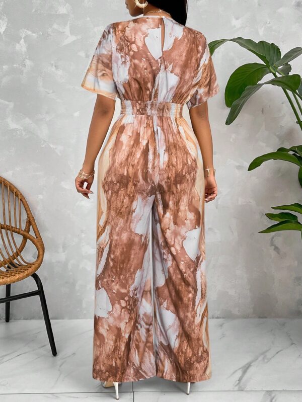 Mono Estampado Floral con Mangas Murciélago y Cinturón - Image 14