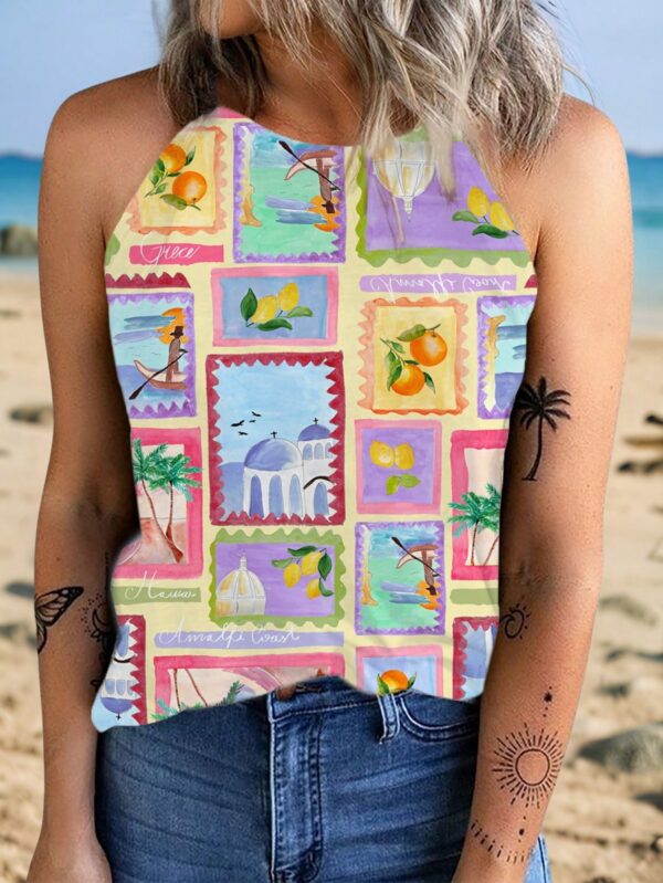 Top de Verano a Rayas con Cuello Halter - Image 61