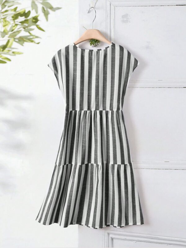 Vestido Casual Estampado Geométrico de Verano - Image 16