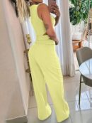 Set Coordinado Elegante de Camisola y Pantalón con Botones