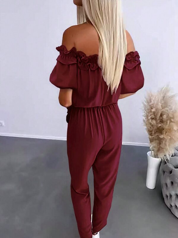 Mono Casual de Mujer con Manga Corta y Hombros Descubiertos - Image 10