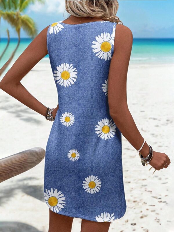 Vestido Bodycon sin Mangas con Estampado de Moda - Image 35