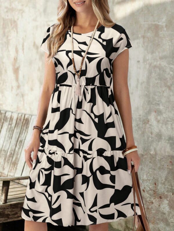 Vestido Casual Estampado Geométrico de Verano - Image 38