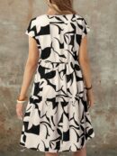 Vestido Casual Estampado Geométrico de Verano