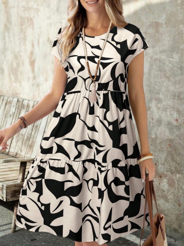 Vestido Casual Estampado Geométrico de Verano - Image 44
