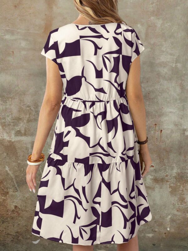Vestido Casual Estampado Geométrico de Verano - Image 46
