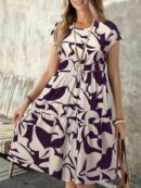Vestido Casual Estampado Geométrico de Verano
