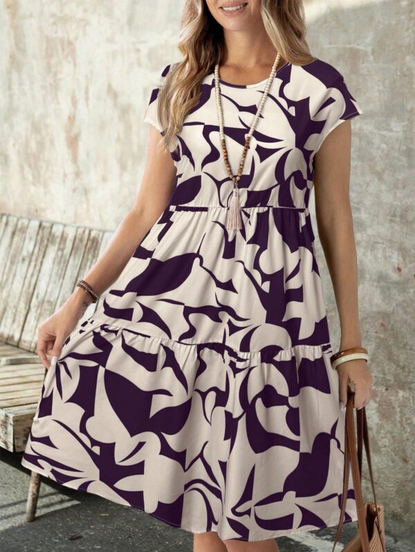 Vestido Casual Estampado Geométrico de Verano - Image 50