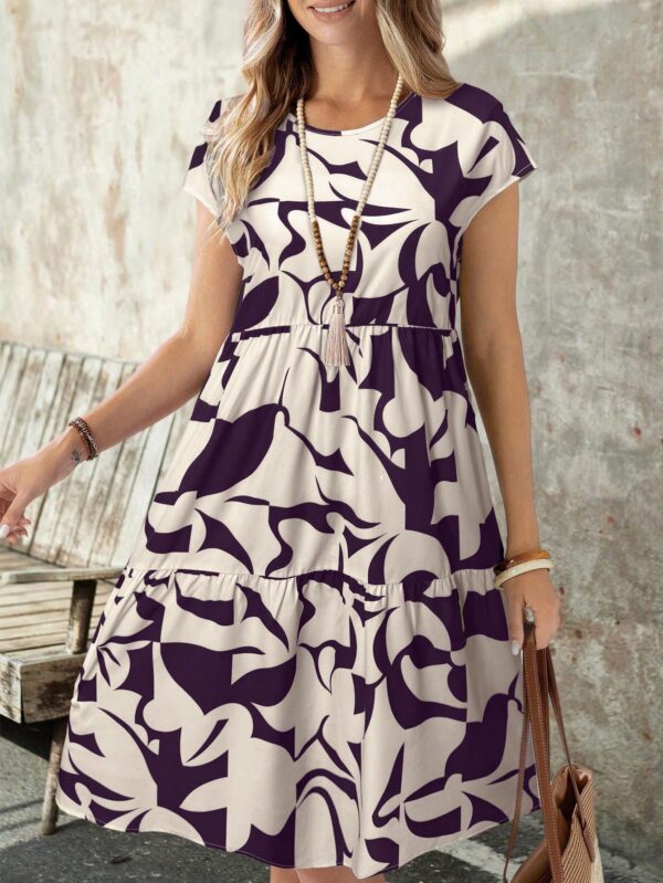 Vestido Casual Estampado Geométrico de Verano - Image 51