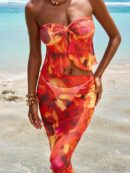 Set dos piezas Bandeau Bodycon estilo playero