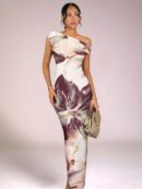Vestido Largo Asimétrico Elegante Ajustado